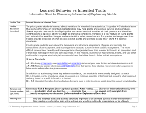 Learned Behavior vs Inherited Traits