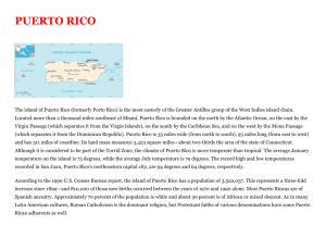 Information about Puerto Rico, El Salvador,and