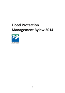 Flood Protection Management Bylaw 2014