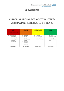 Guidelines asthma ages 1-5