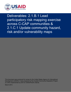 Deliverable.2.1.B.1 Lead participatory risk mapping exercise across