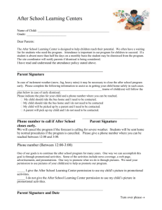 Forms for Parents