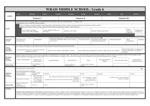 WBAIS MIDDLE SCHOOL: Grade 6