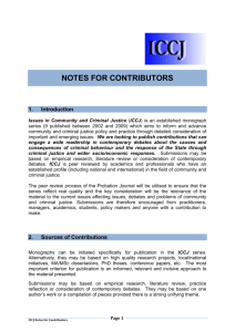 Click here to view the ICCJ Notes for Contributors