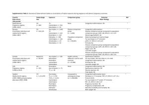 Supplementary Table 3. Overview of observational studies on