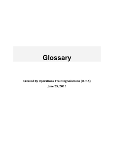 Glossary Dynamics of Disturbance - Western Electricity Coordinating