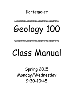 Geol 100 1001 - Western Nevada College