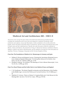 Medieval Art and Architecture: 800 – 1500 CE