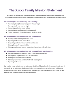 Family Mission Statement with notes