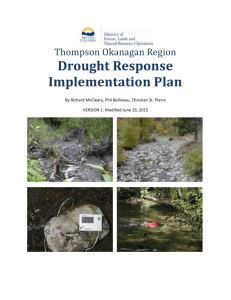 Drought Response Implementation Plan Draft June 26 2015