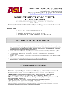 J-1 Information Packet - ASU Students Site