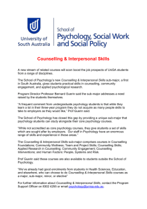 Counselling & Interpersonal Skills