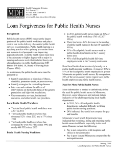 Loan Forgiveness for Public Health Nurses
