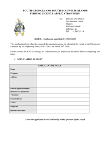 SGSSI Krill Fishing Licence Application Form