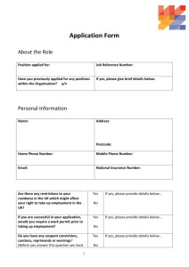 Application Form - Wigan Youth Zone