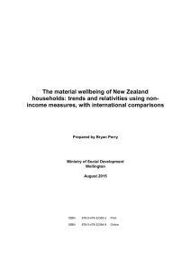 The material wellbeing of New Zealand households using non