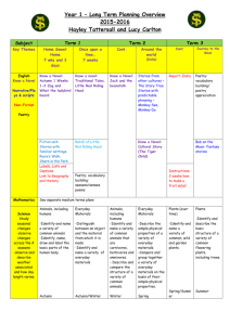 Long Term Overview Year 1 2015