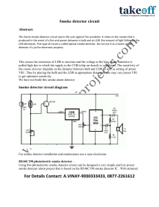 Smoke detector circuit diagram