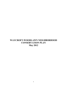 2013 waycroft-woodlawn neighborhood conservation plan