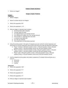 Numbers and Operations 6th Grade Classwork