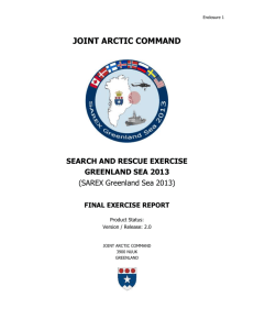 SAREX Greenland Sea 2013 Final Exercise Report