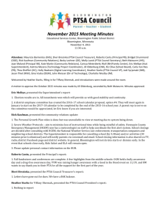 November 2015 Meeting Minutes