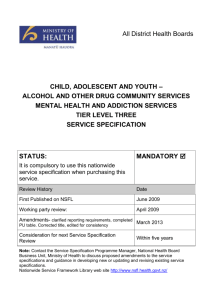 child, adolescent and youth - Nationwide Service Framework Library