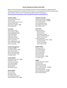 Senate Standing Committees 2013-2014