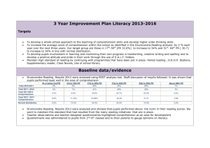 3 Year Improvement Plan Literacy 2013-2016