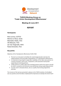 TUDCN Working Group on