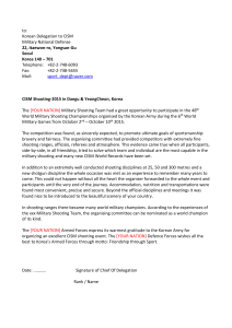 Letter of courtesy - CISM Sport Committee Shooting