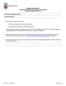 Annual Continuation Form