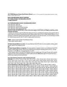 2013 PQRS Measures Groups Specifications Manual Version 6.1