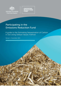 A guide to the estimating sequestration of carbon in soil using