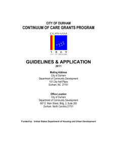continuum of care grants program