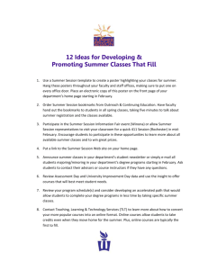 12 Ideas for Developing & Promoting Summer Classes That Fill