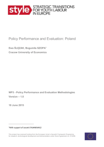 STYLE Working Paper WP3.3 Performance Poland