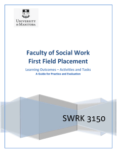 Faculty of Social Work First Field Placement