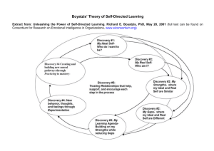 Boyatzis` Theory of Self-Directed Learning - Salto