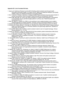 Appendix S2: List of included full texts. 1. Agency for Healthcare