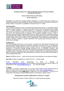Postdoctoral Researcher - Molecular Microbial Ecology of Ammonia