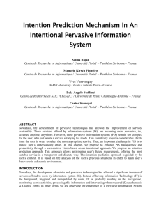 Intention Prediction Mechanism In An Intentional Pervasive
