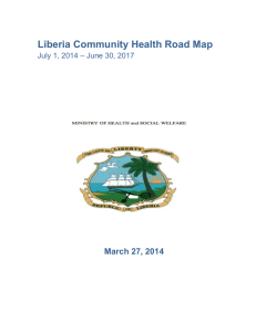Liberia Community Health Road Map