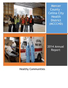2014 Annual Report - Mercer County Celina City Health Department