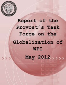 APPENDICES for the Final Report of the Provost`s Task Force on the