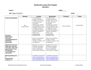 Richland One Lesson Plan Template