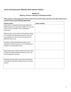 Active Learning Handout (Download Doc)