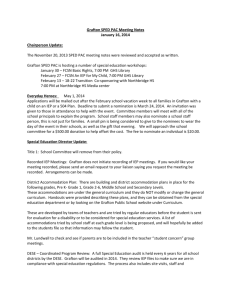 Grafton SPED PAC Meeting Notes Jan 2014