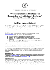 call for presentations - 2015