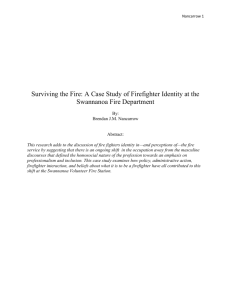 A Case Study of Firefighter Identity at the Swannanoa Fire Department